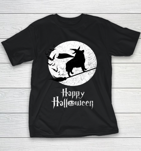Funny Halloween Costume Witch SCHIPPERKE Dog Lover Gift Youth T-Shirt