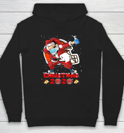 Cleveland Browns Funny Santa Claus Dabbing Christmas 2020 NFL Hoodie