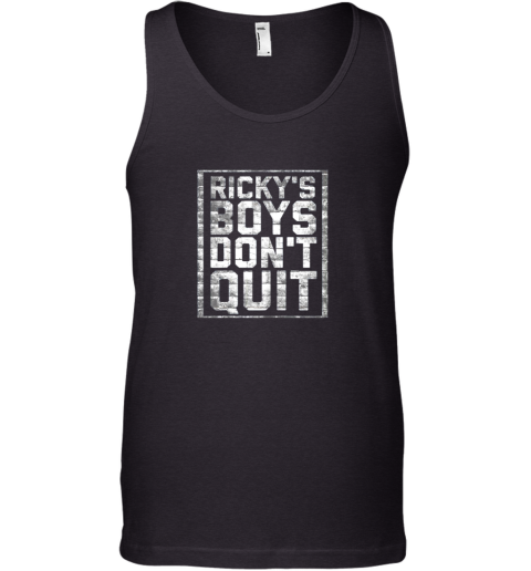 RICKYS BOYS DONT QUIT Distressed Baseball Tank Top