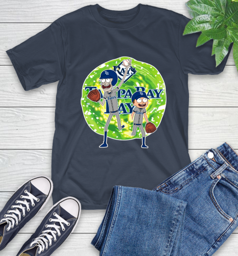 MLB Tampa Bay Rays Rick And Morty Baseball Sports T-Shirt 4