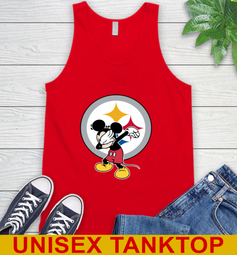Pittsburgh Steelers NFL Football Dabbing Mickey Disney Sports Tank Top 6
