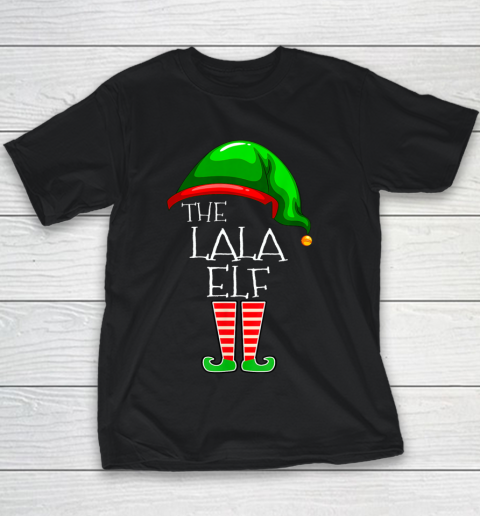 Lala Elf Group Matching Family Christmas Gift Funny Youth T-Shirt