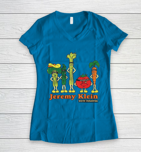 World Industries Shirt Jeremy Klein Skateboard Women's V-Neck T-Shirt 4