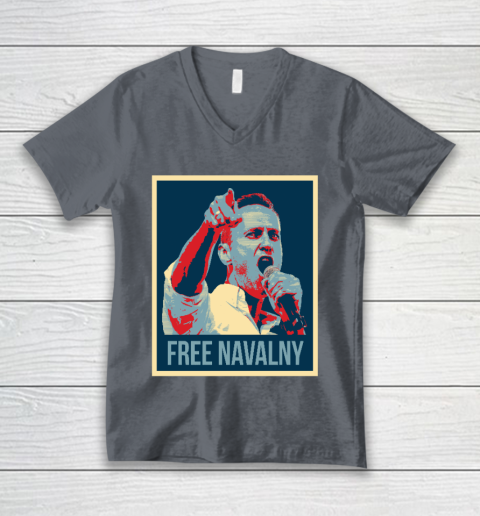 Free Navalny Shirts V-Neck T-Shirt 4