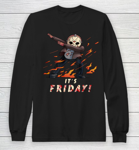 It's Friday 13th Funny Halloween Horror Jason Long Sleeve T-Shirt