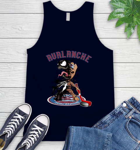 NHL Colorado Avalanche Hockey Venom Groot Guardians Of The Galaxy Tank Top 3