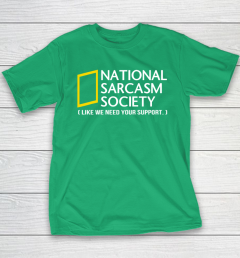 National sarcasm society Youth T-Shirt 4
