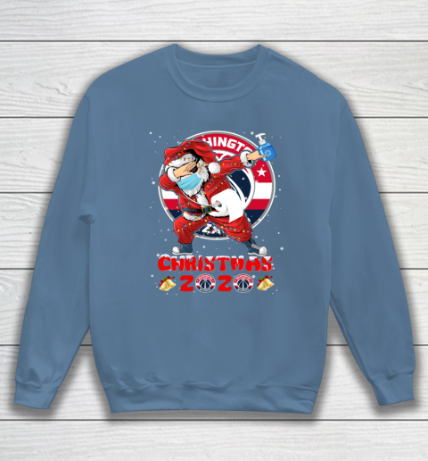 Washington Wizards Funny Santa Claus Dabbing Christmas 2020 NBA Sweatshirt 6