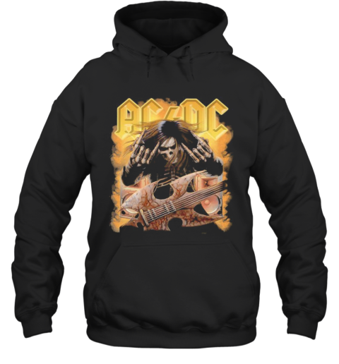 Acdc Rock Band Skull Hoodie Cheap T Shirts Store Online Shopping
