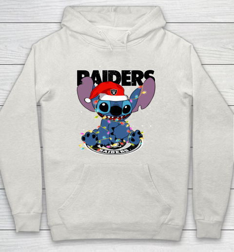 Oakland Raiders NFL Football noel stitch Christmas Hoodie 8