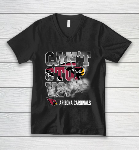 NFL Arizona Cardinals Football Can't Stop Vs V-Neck T-Shirt