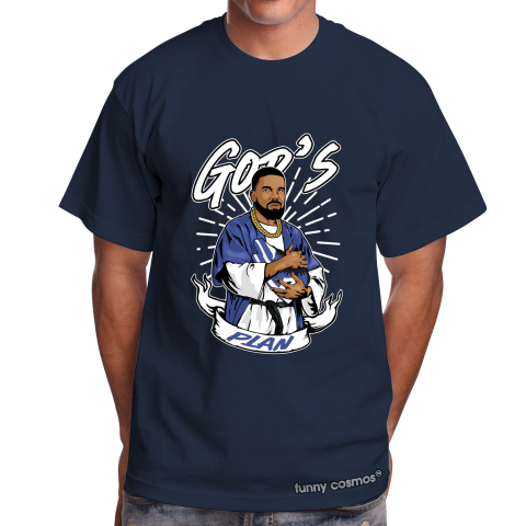 Air Jordan 1 Game Royal Matching Sneaker Shirt Drake God's Plan Royal Black And White Sneaker Shirt