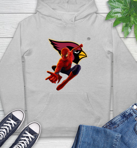 NFL Spider Man Avengers Endgame Football Arizona Cardinals Hoodie 6