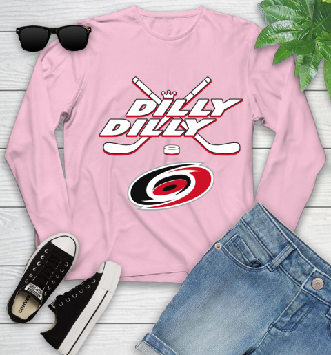 NHL Carolina Hurricanes Dilly Dilly Hockey Sports Youth Long Sleeve 10