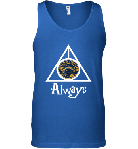 Always Love The Los Angeles Chargers x Harry Potter Mashup NFL qmot always love the los angeles chargers x harry potte unisex tank 17 front royal