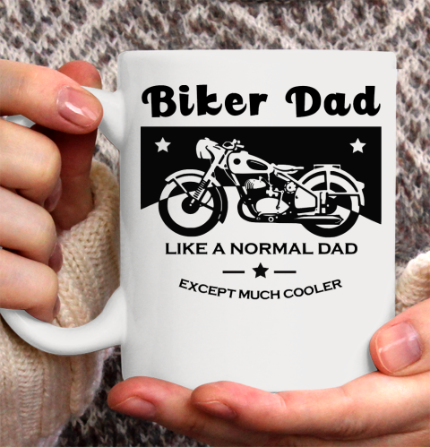 Father's Day Funny Gift Ideas Apparel  Biker Dad Ceramic Mug 11oz