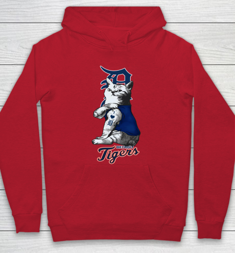 MLB Baseball My Cat Loves Detroit Tigers Hoodie 7