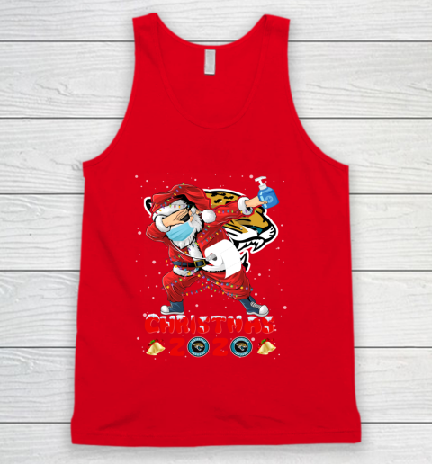 Jacksonville Jaguars Funny Santa Claus Dabbing Christmas 2020 NFL Tank Top 5