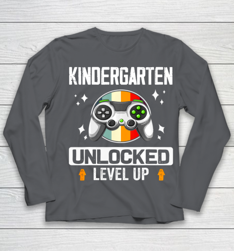 Next Level T Shirts Kindergarten Unlocked Level Up Back To School Gamer Youth Long Sleeve Itees Global