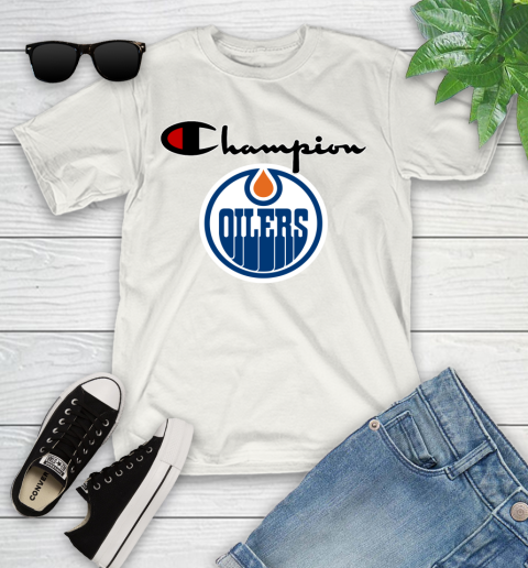 NHL Hockey Edmonton Oilers Champion Shirt Youth T-Shirt