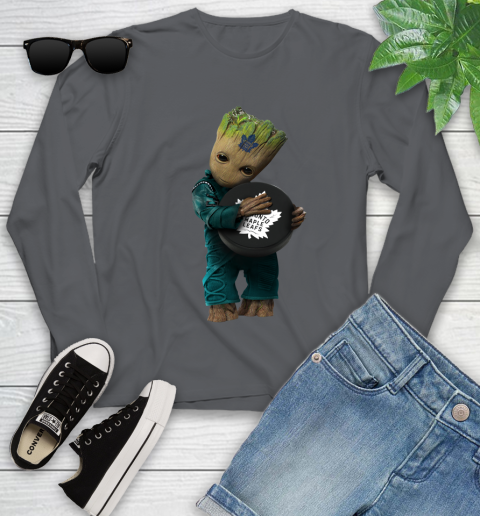 NHL Groot Guardians Of The Galaxy Hockey Sports Toronto Maple Leafs Youth Long Sleeve 8