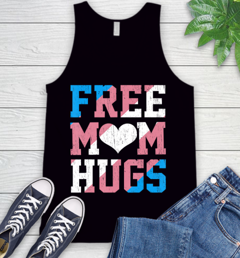 Nurse Shirt Vintage Free Mom Hugs Transgender Heart LGBT Pride Month T Shirt Tank Top