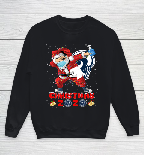 Los Angeles Rams Funny Santa Claus Dabbing Christmas 2020 NFL Youth Sweatshirt