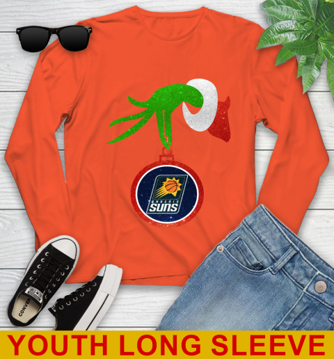 Phoenix Suns Grinch Merry Christmas NBA Basketball Youth Long Sleeve 4