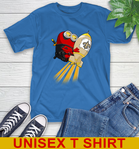 NFL Football New Orleans Saints Deadpool Minion Marvel Shirt T-Shirt 11
