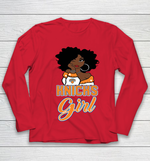 New York Knicks Girl NBA Youth Long Sleeve 10