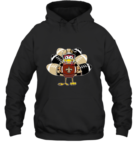 New Orleans Saints Turkey Football Thanksgiving Hoodie