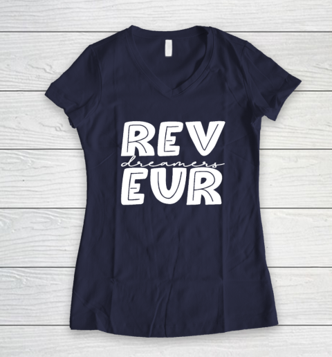 Reveur House of Dreamers, RCA Houses, Dreamer School Spirit Women's V-Neck T-Shirt 7
