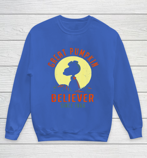 Peanuts Great Pumpkin believer since 1966 Halloween Youth Sweatshirt 6