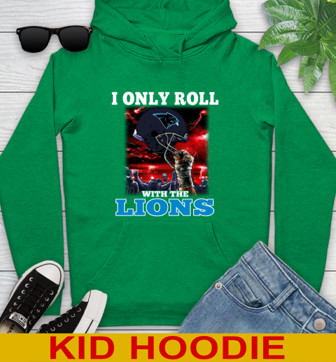 Carolina Panthers NFL Football I Only Roll With My Team Sports Youth Hoodie 8
