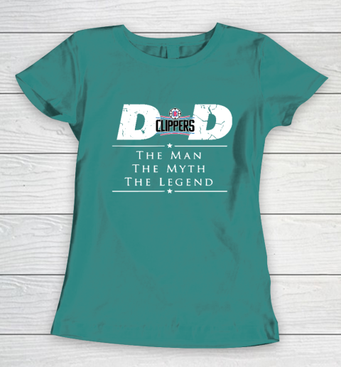 LA Clippers NBA Basketball Dad The Man The Myth The Legend Women's T-Shirt 10