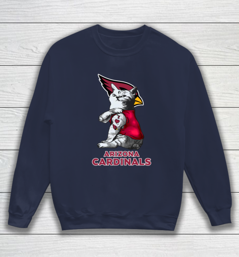 NFL Football My Cat Loves Arizona Cardinals Sweatshirt 2