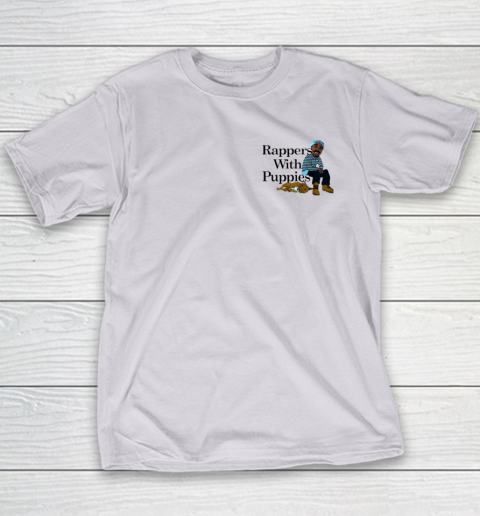 Rappers With Puppies Front and Back Youth T-Shirt 2