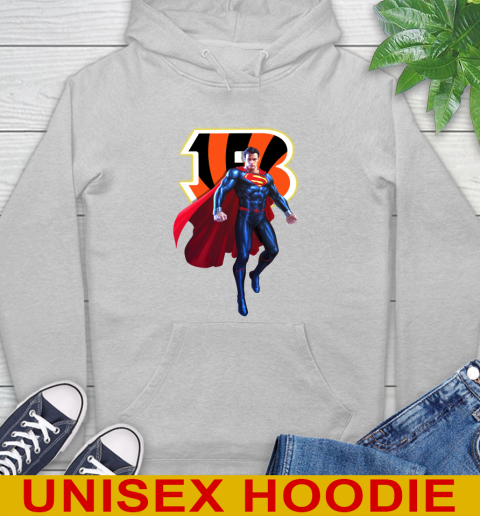 NFL Superman DC Sports Football Cincinnati Bengals Hoodie 6
