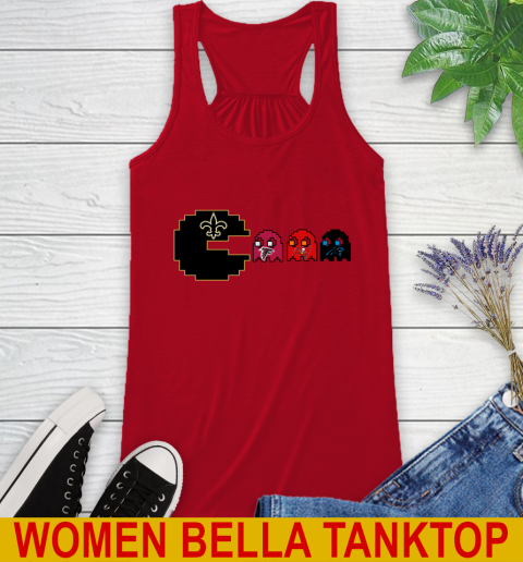 New Orleans Saints NFL Football Pac Man Champion Racerback Tank 6