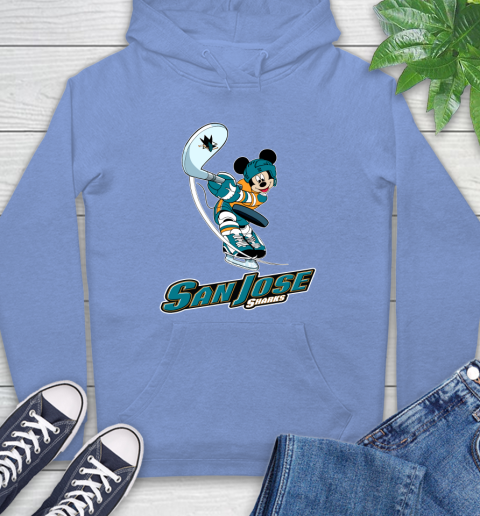 NHL Hockey San Jose Sharks Cheerful Mickey Mouse Shirt Hoodie 12
