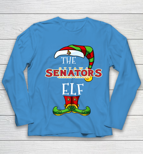 Ottawa Senators Christmas ELF Funny NHL Youth Long Sleeve 5