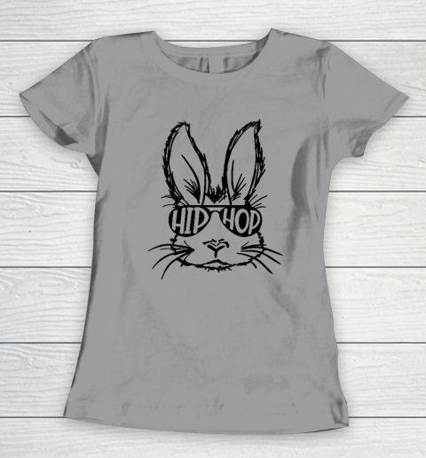 Hip Hop Bunny Face With Sunglasses Easter Day Women's T-Shirt 3