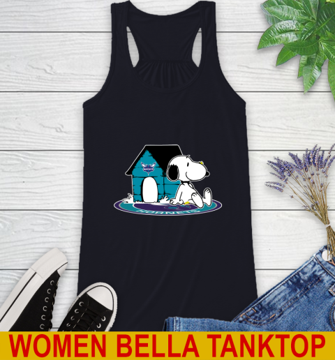 NBA Basketball Charlotte Hornets Snoopy The Peanuts Movie Shirt Racerback Tank 10