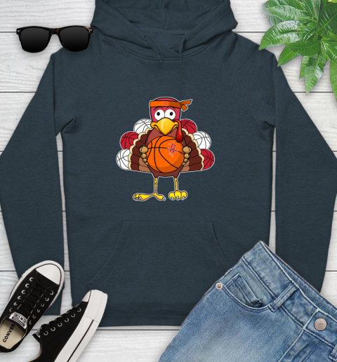 Houston Rockets Turkey thanksgiving day Youth Hoodie - Image 9