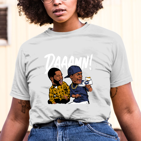 Air Jordan 1 High – Royal Yellow Matching Sneaker Tshirt Daaamn meme Blue and Yellow Jordan Shirt