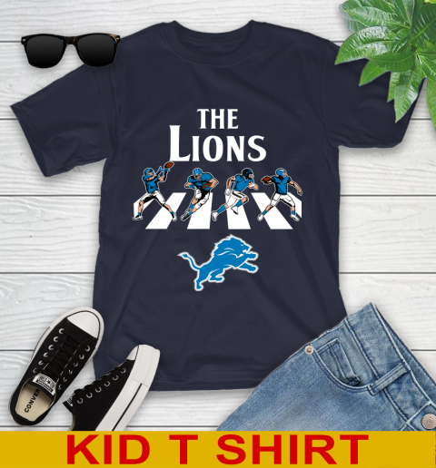 NFL Football Detroit Lions The Beatles Rock Band Shirt Youth T-Shirt 2
