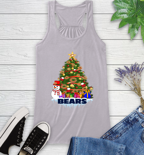 Chicago Bears Merry Christmas NFL Football Sports Racerback Tank 5