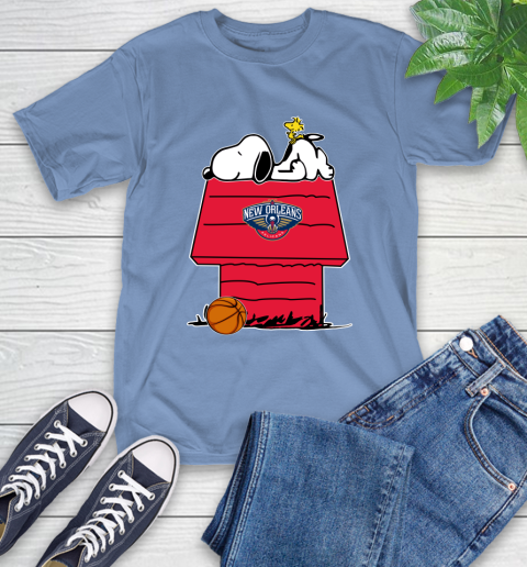 New Orleans Pelicans NBA Basketball Snoopy Woodstock The Peanuts Movie T-Shirt 11
