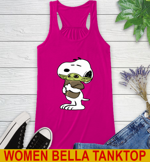 Snoopy Hugging Baby Yoda Shirt 44