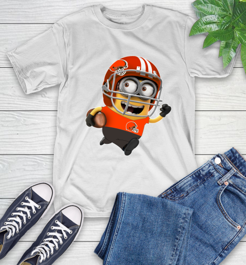 NFL Cleveland Browns Minions Disney Football Sports T-Shirt